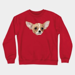 Chihuahua on Red Crewneck Sweatshirt